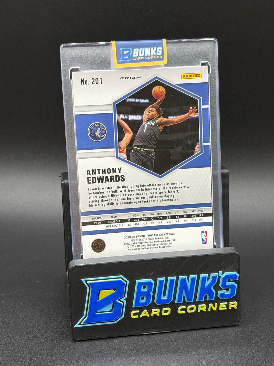 2020-21 Anthony Edwards Mosaic Panini Yellow Reactive RC