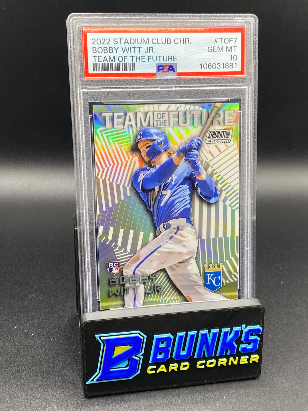 2022 Bobby Witt Jr. Team Of The Future PSA 10