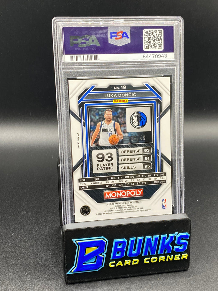 2022 Luka Doncic Gold Prizm PSA 10