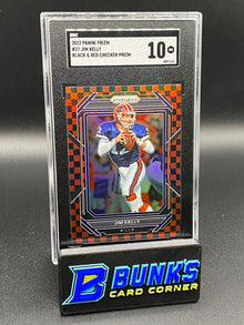 2022 Jim Kelly Black & Red Checker Prizm SGC 10