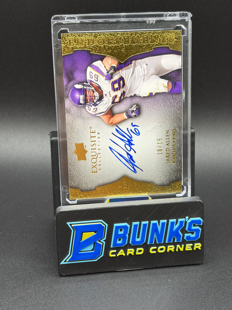 2009 Jared Allen Auto Exquisite Upper Deck 10/15