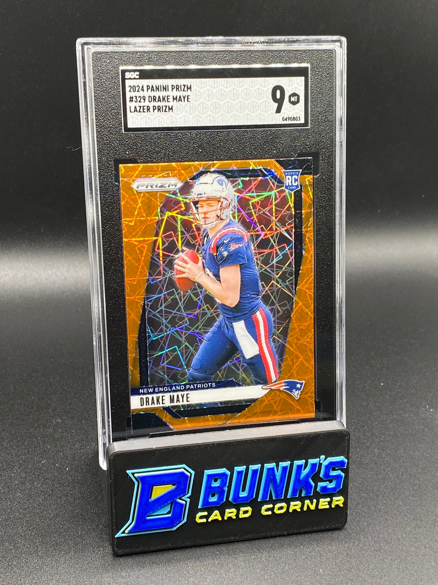 2024 Drake Maye Lazer Prizm SGC 9