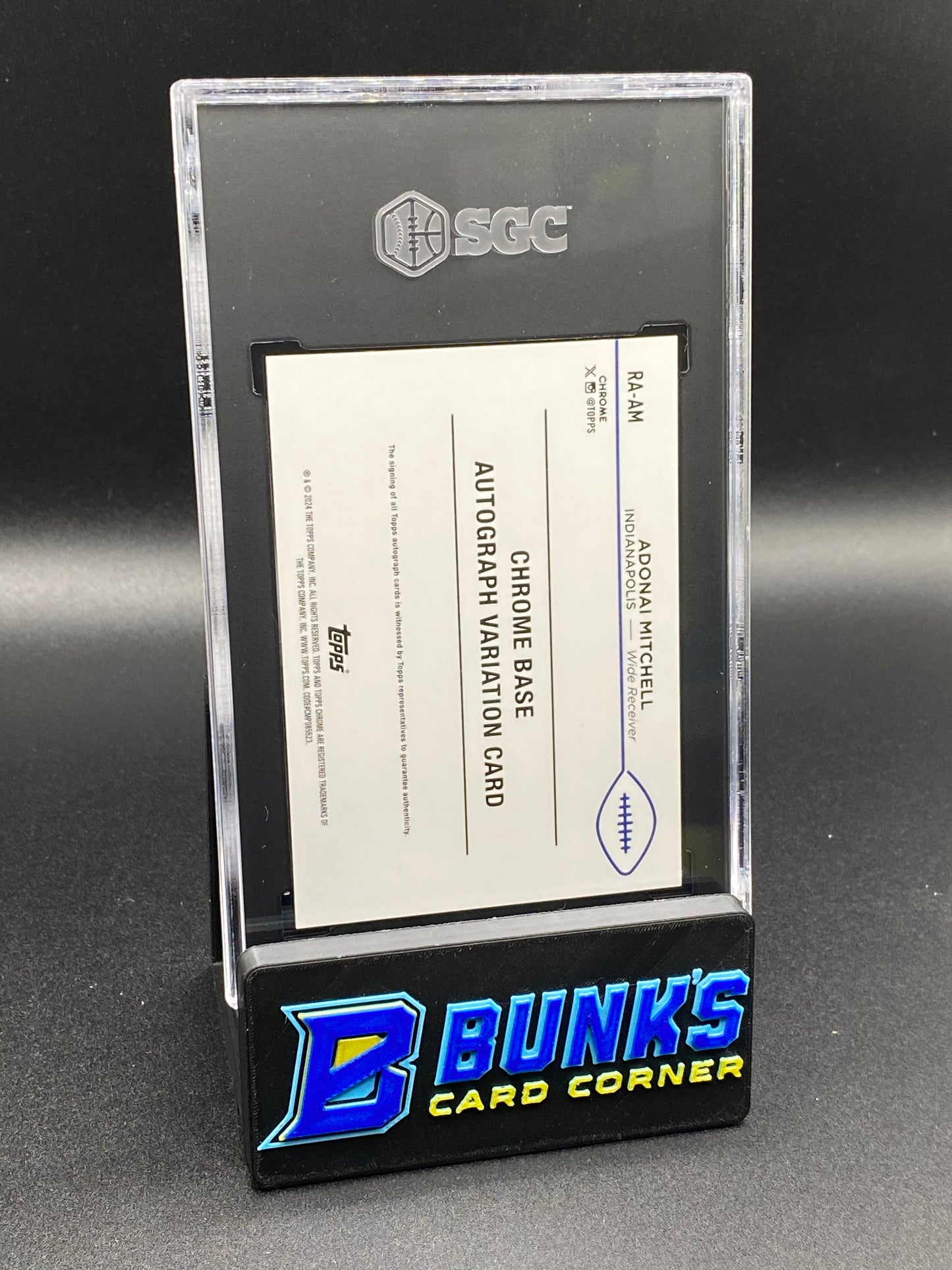 2024 Adonai Mitchell Rookie Auto. SGC 10/9.5