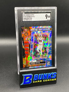 2023 George Kittle Chain Reaction Ice Prizm 12/15 SGC 9