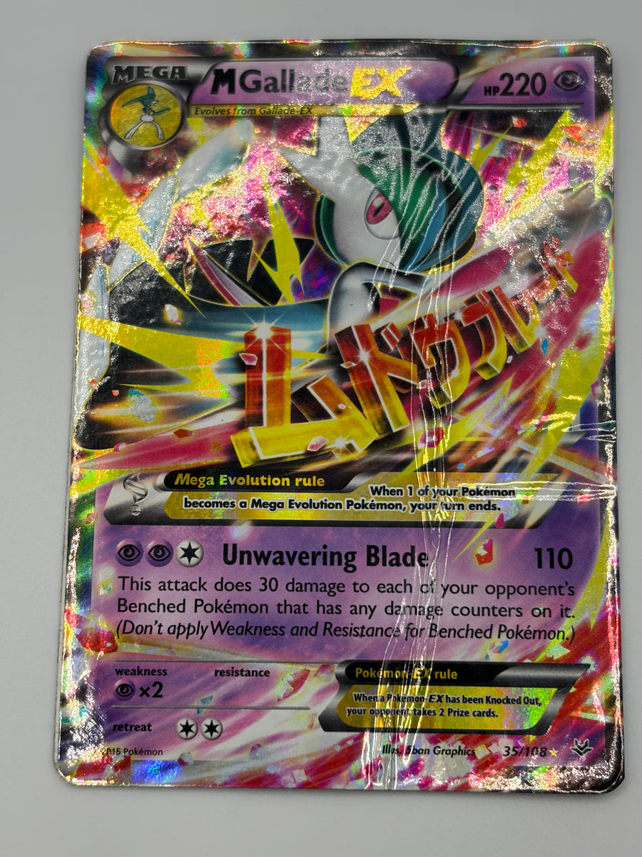 Mega Gallade EX Roaring Skies DMG Error Inverted Back