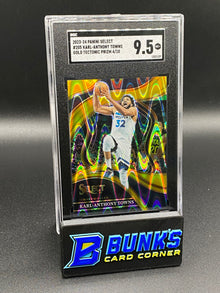 2023-24 Karl-Anthony Towns Gold Tectonic Prizm 4/10 SGC 9.5