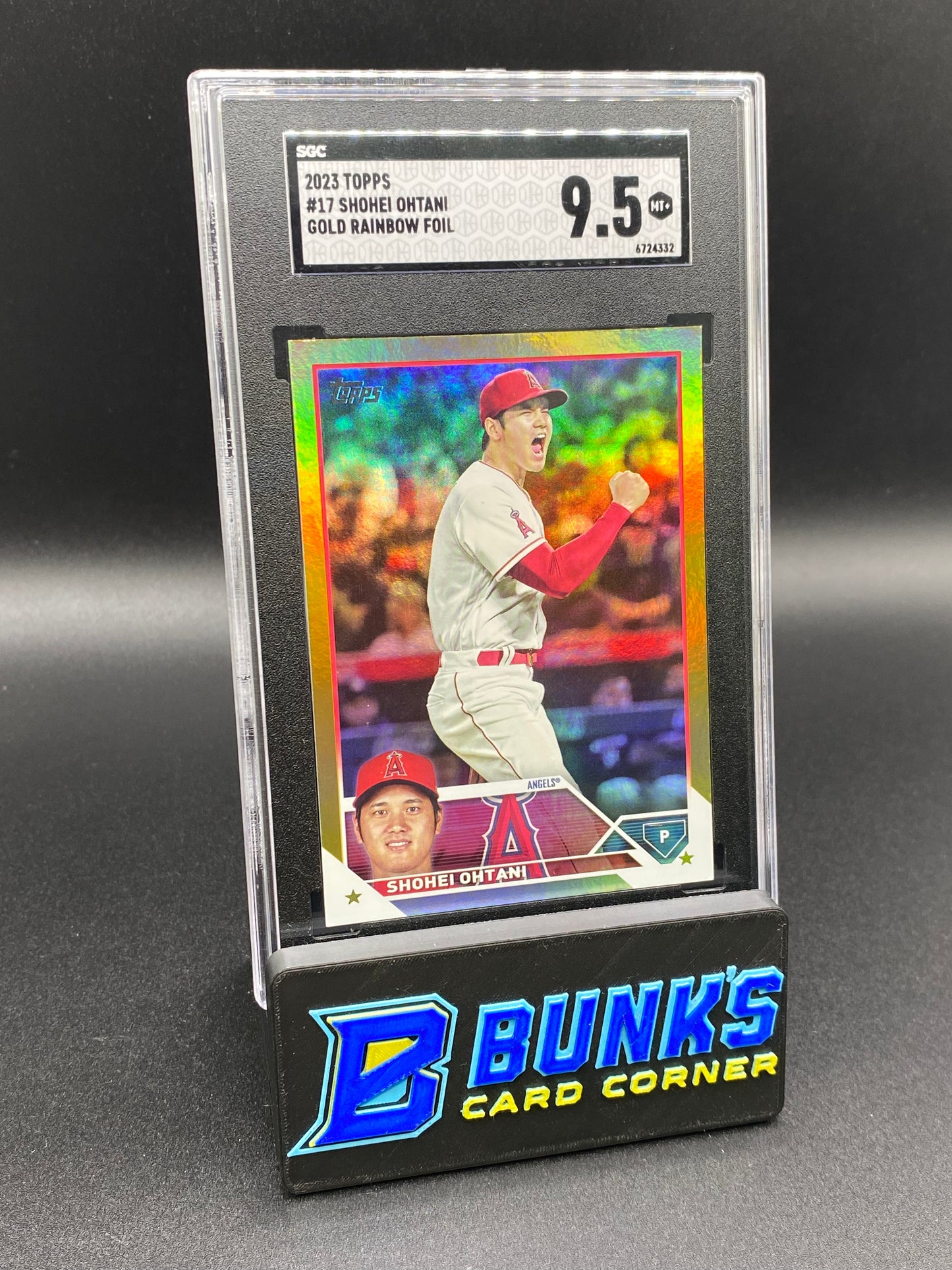 2023 Shohei Ohtani Gold Rainbow Foil SGC 9.5