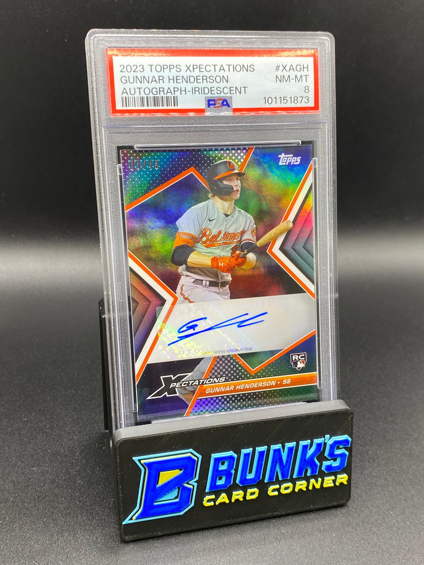 2023 Gunnar Henderson Auto. PSA 8