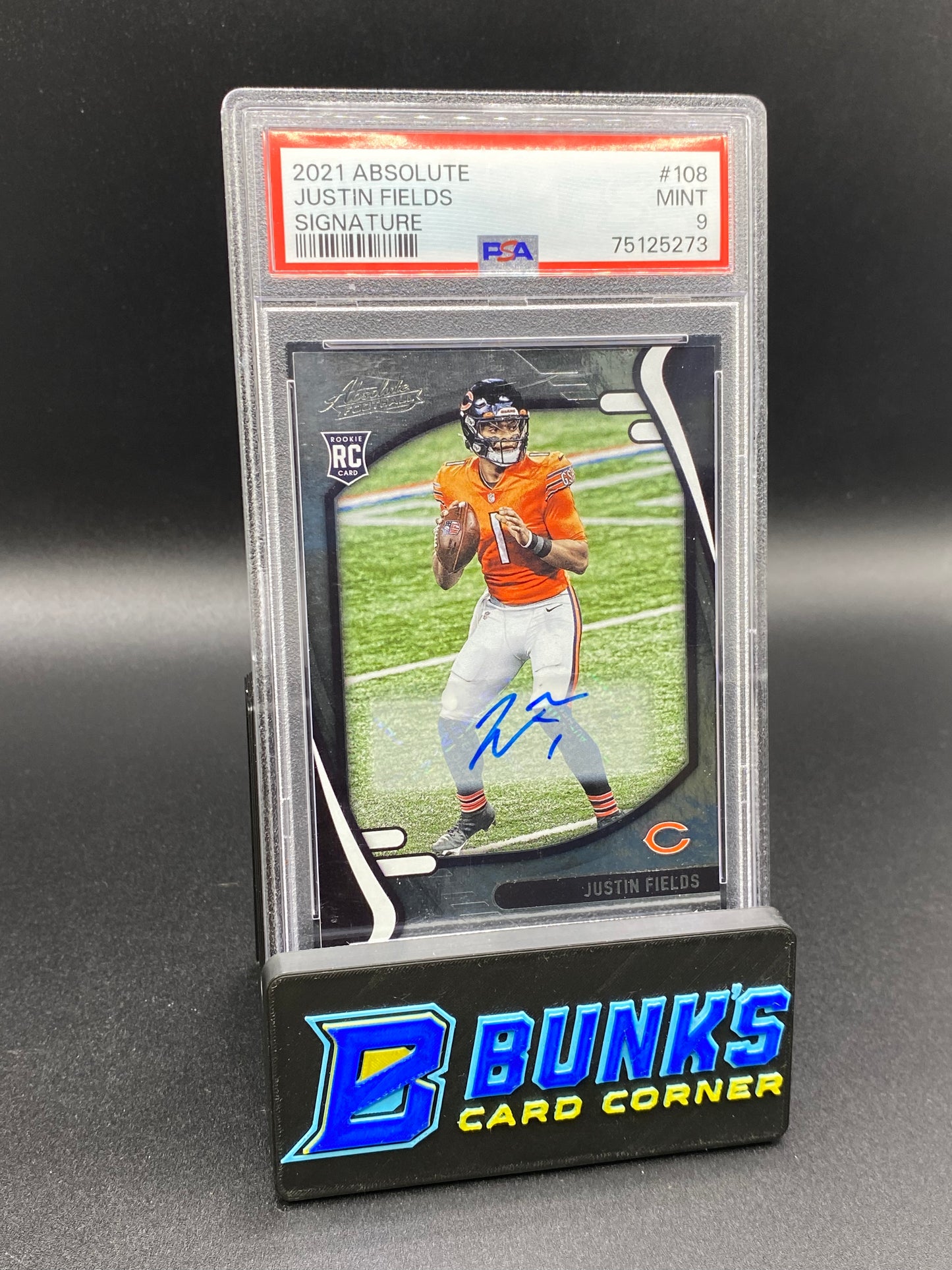 2021 Justin Fields Sig. PSA 9