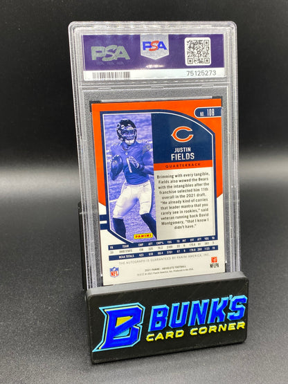 2021 Justin Fields Sig. PSA 9