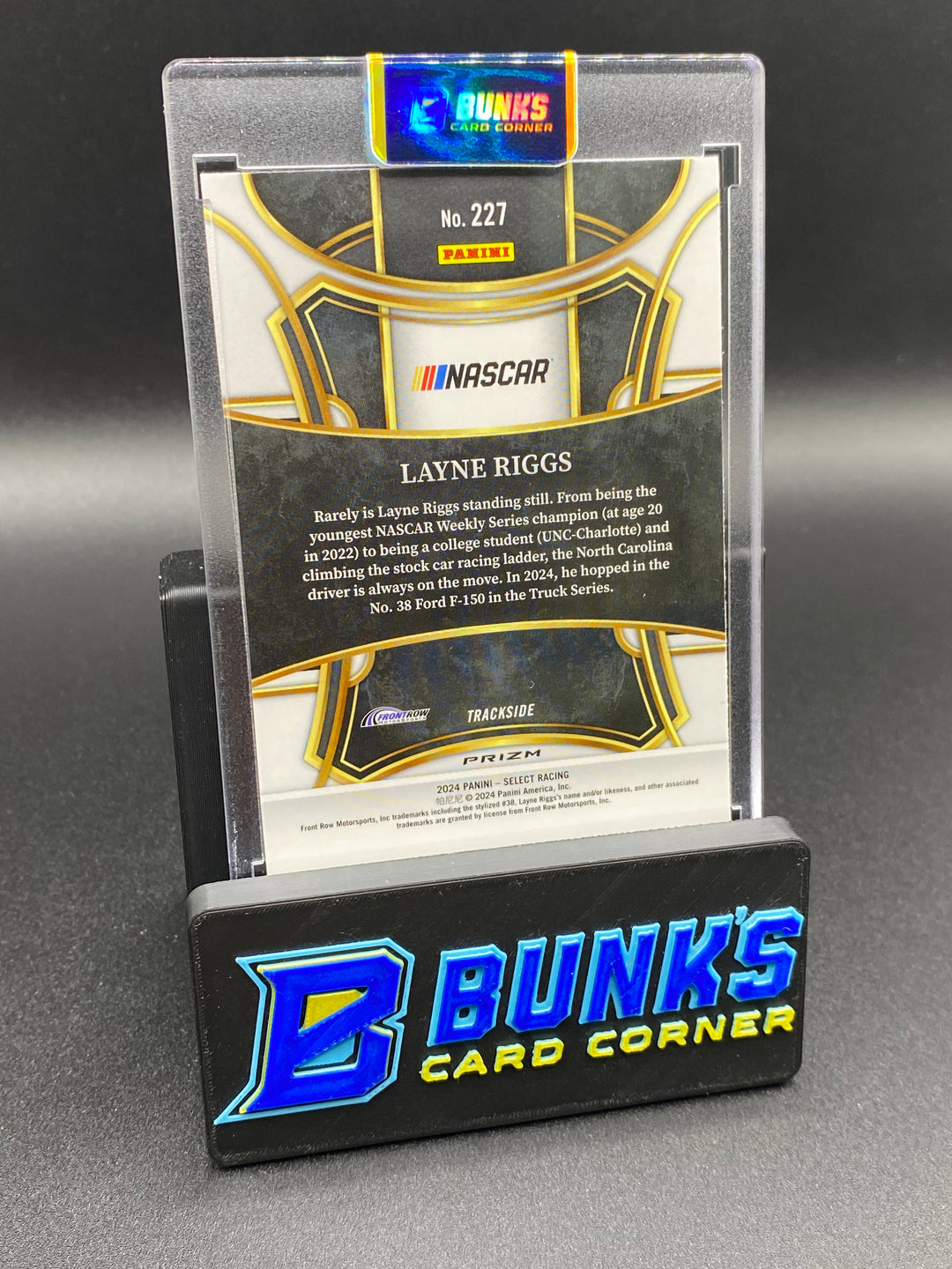 2024 Layne Riggs Nascar Panini Prizm SP RC