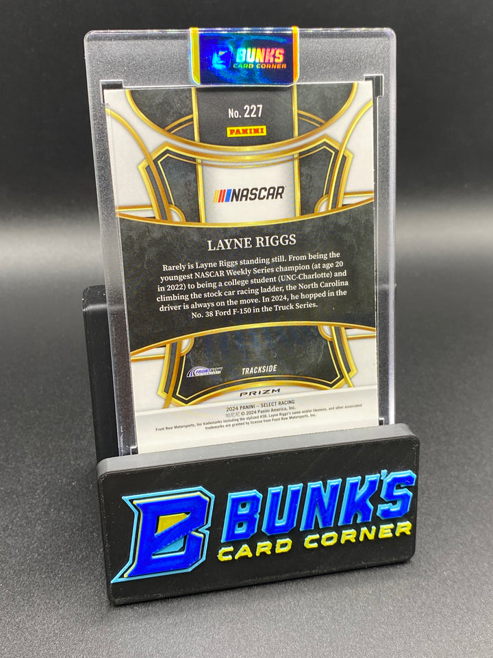2024 Layne Riggs Nascar Panini Prizm SP RC