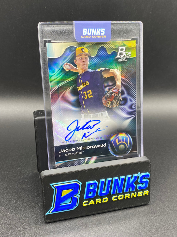 2023 Jacob Misiorowski Bowman Platinum Prospect Auto.
