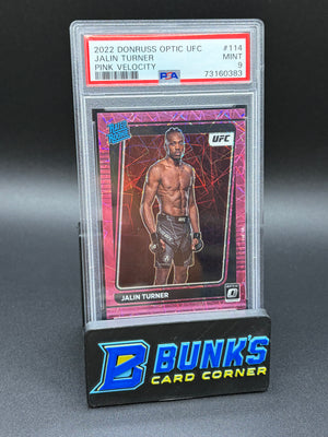 2022 Jalin Turner Pink Velocity Donruss Optic PSA 9 RC 5/79