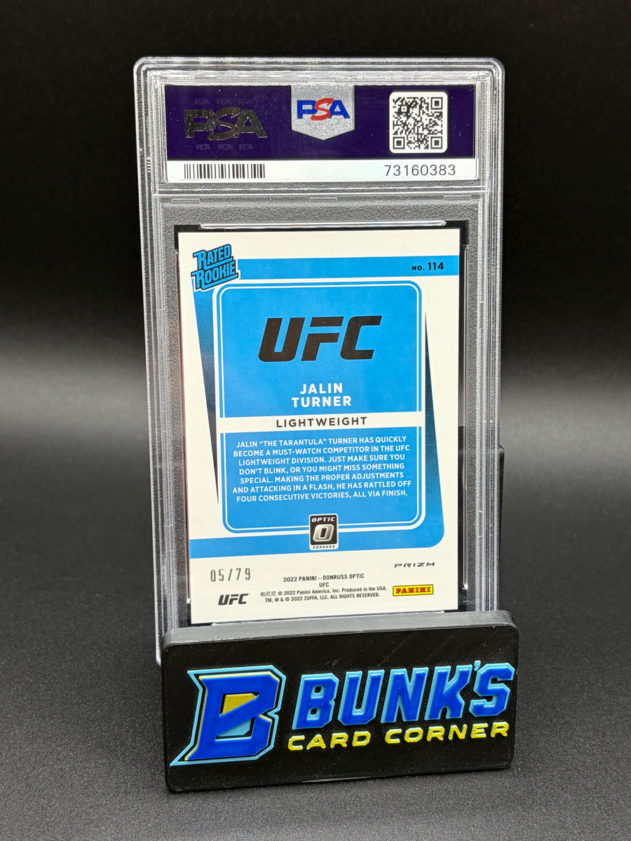 2022 Jalin Turner Pink Velocity Donruss Optic PSA 9 RC 5/79