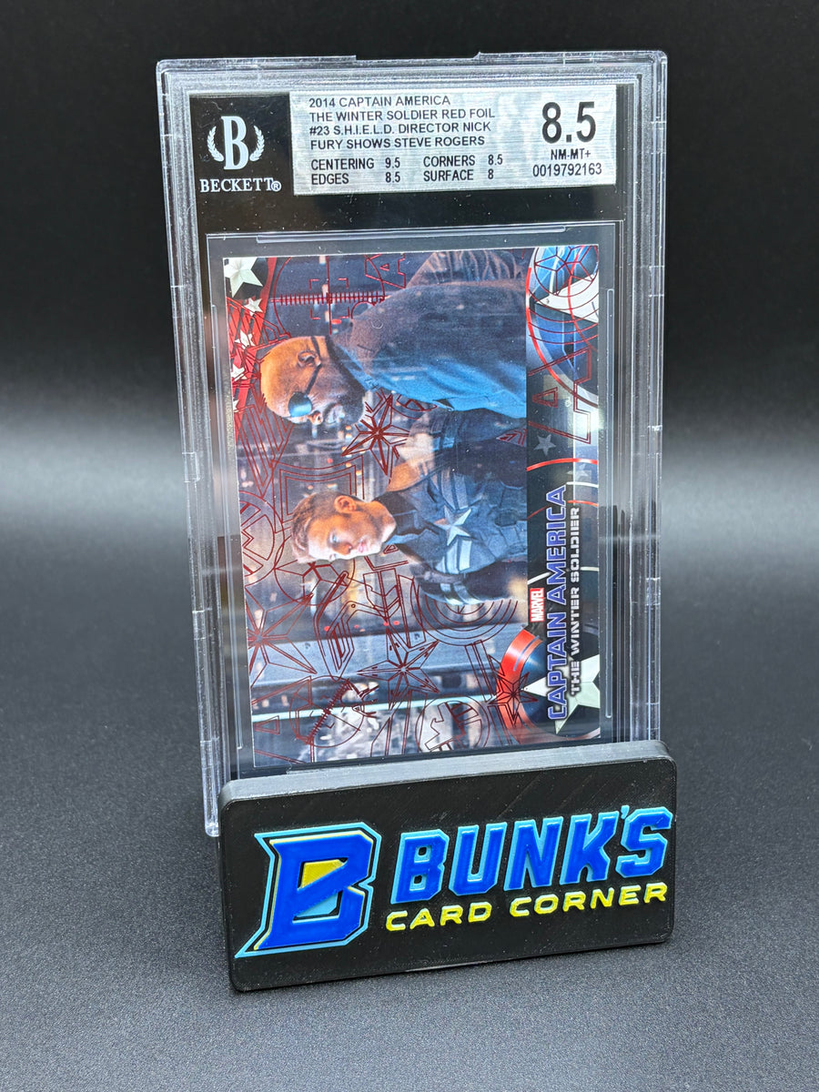 2014 Captain America and SHIELD Director Nick Red Foil Beckett 8.5 4/99
