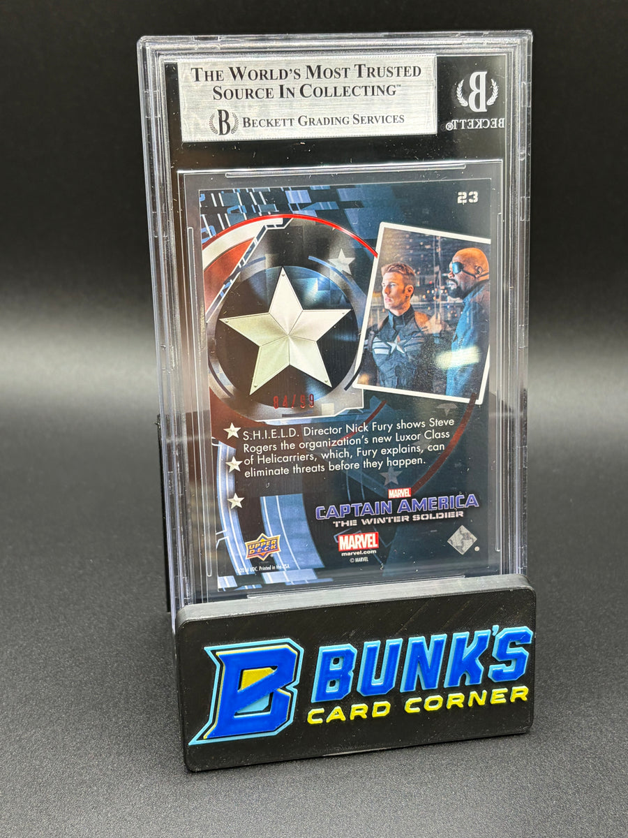 2014 Captain America and SHIELD Director Nick Red Foil Beckett 8.5 4/99