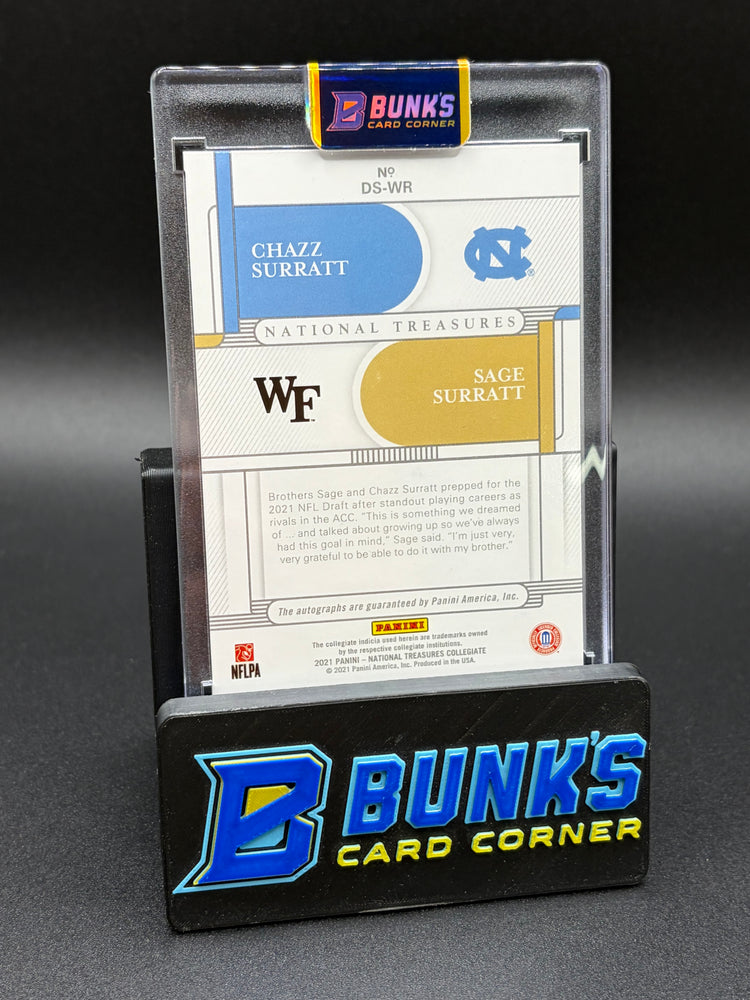 2021 Chazz Surratt & Sage Surratt National Treasures Brothers Dual Auto 17/99