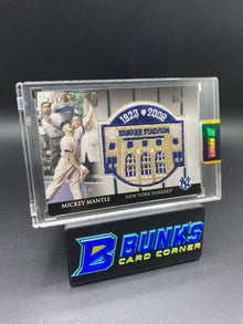2008 Mickey Mantle Yankee Stadium Patch HOF SP 99/375