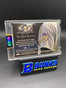 2008 Mickey Mantle Yankee Stadium Patch HOF SP 99/375