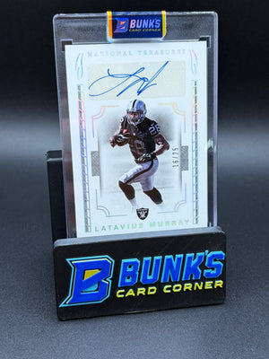 2016 Latavius Murray Signatures National Treasures