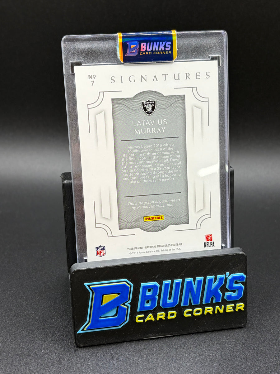 2016 Latavius Murray Signatures National Treasures