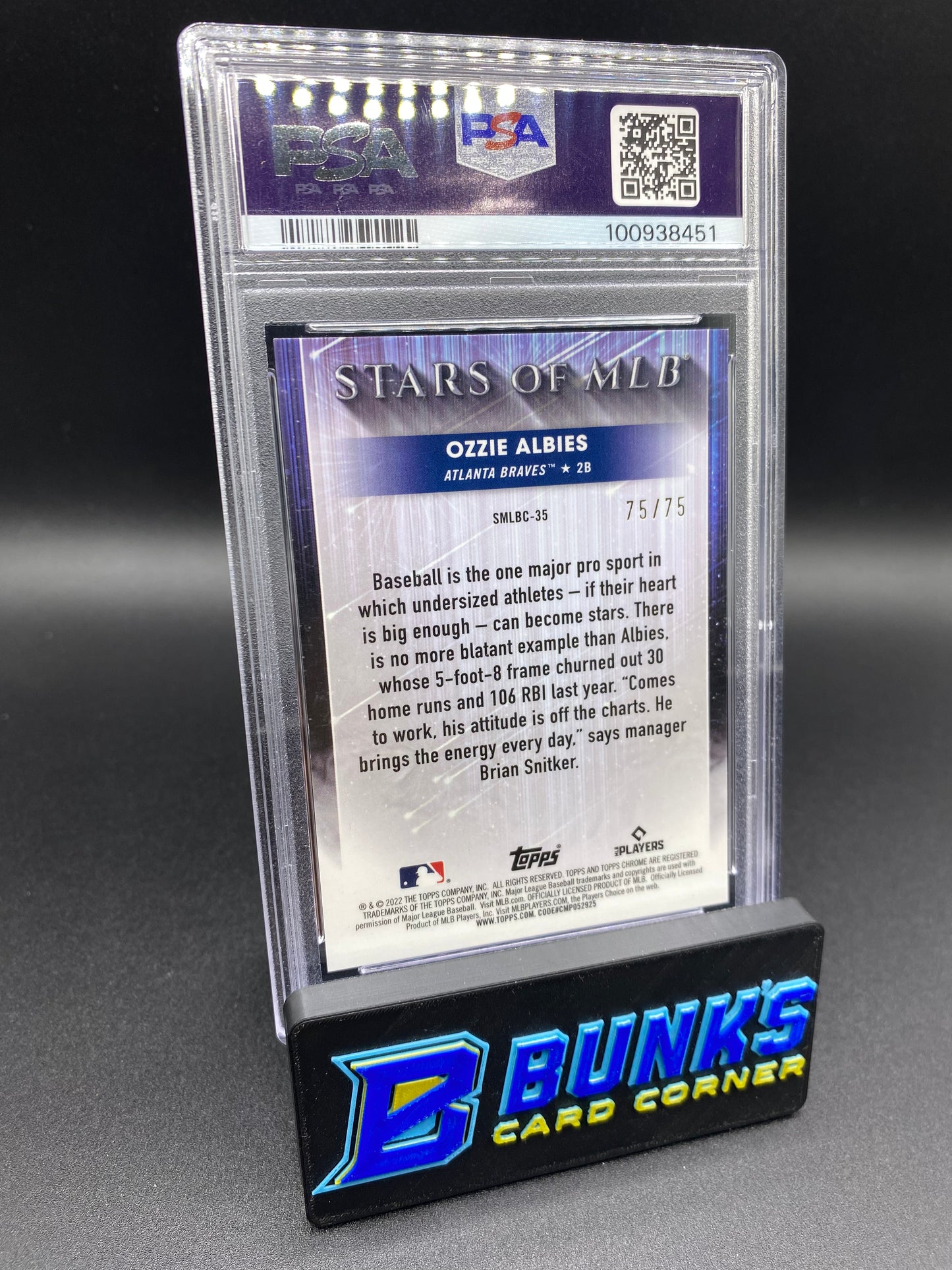 2022 Ozzie Albies Ref. PSA 10