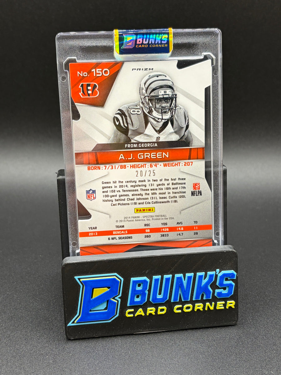 2014 AJ Green Spectra Die Cut Blue 20/25