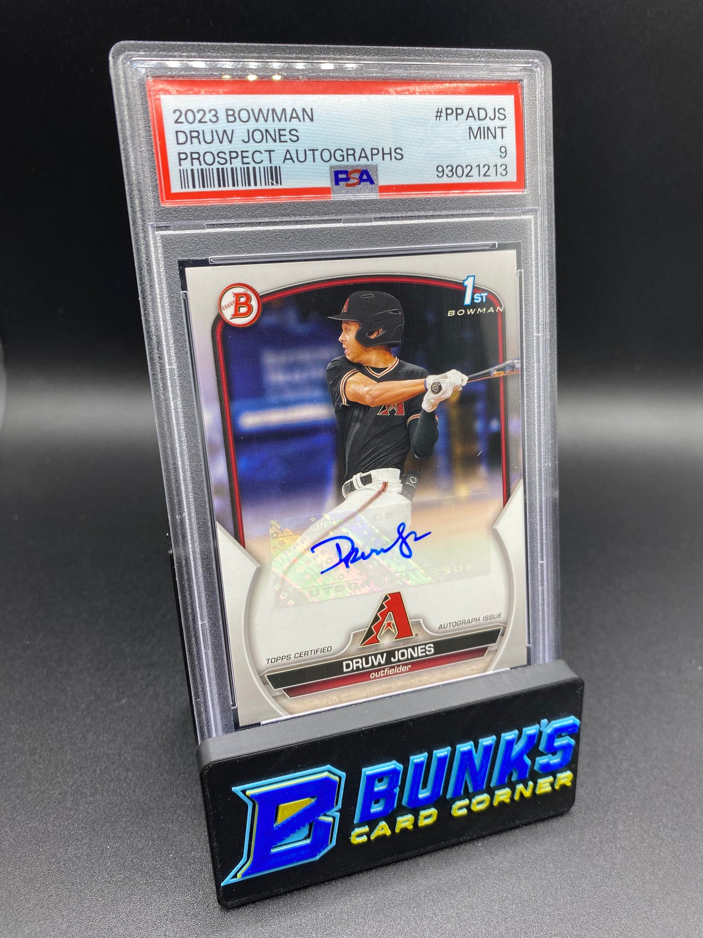 2023 Druw Jones Prospect Auto. PSA 9