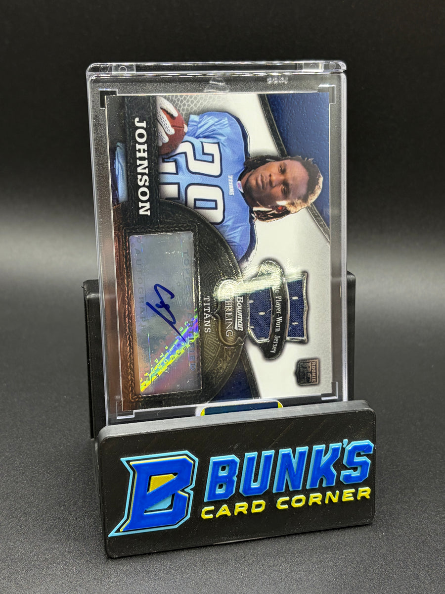 2008 Chris Johnson Topps Player Worn Patch Auto RC