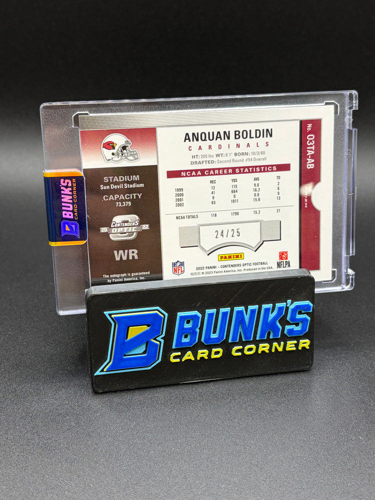 2022 Anquan Boldin Contenders Optic Panini Season Ticket Auto 24/25