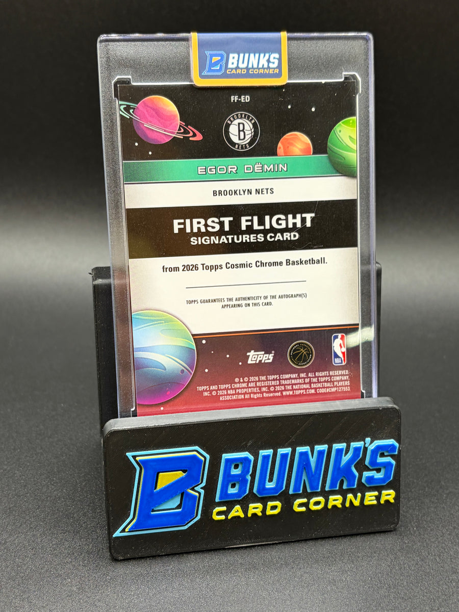 2026 Egor Demin First Flight Topps On Card Auto RC