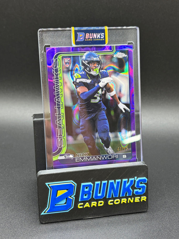 2025 Nick Emmanwori Topps Purple Lava RC 41/75