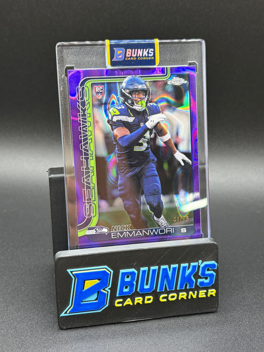 2025 Nick Emmanwori Topps Purple Lava RC 41/75