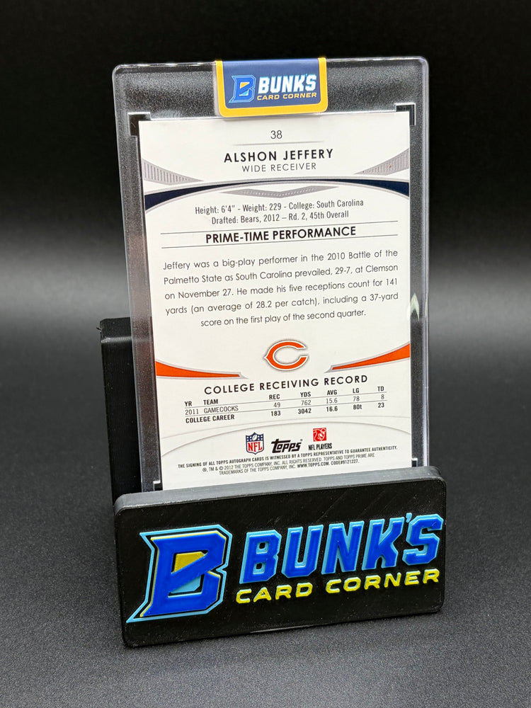 2012 Alshon Jeffery Topps Prime Time Auto 49/75 RC