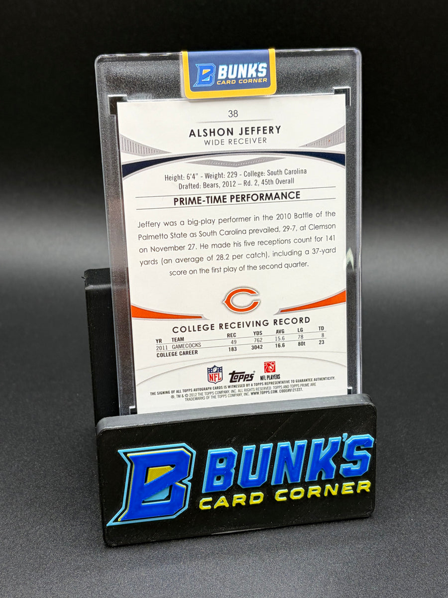 2012 Alshon Jeffery Topps Prime Time Auto 49/75 RC