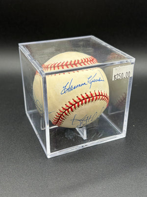 Kirby Puckett & Kent Hrbek & Harmon Killebrew Auto Blue Ink Baseball
