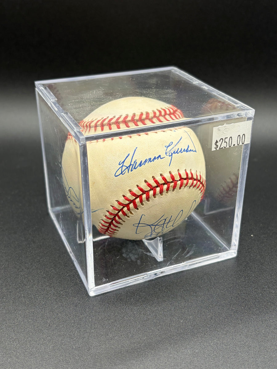 Kirby Puckett & Kent Hrbek & Harmon Killebrew Auto Blue Ink Baseball