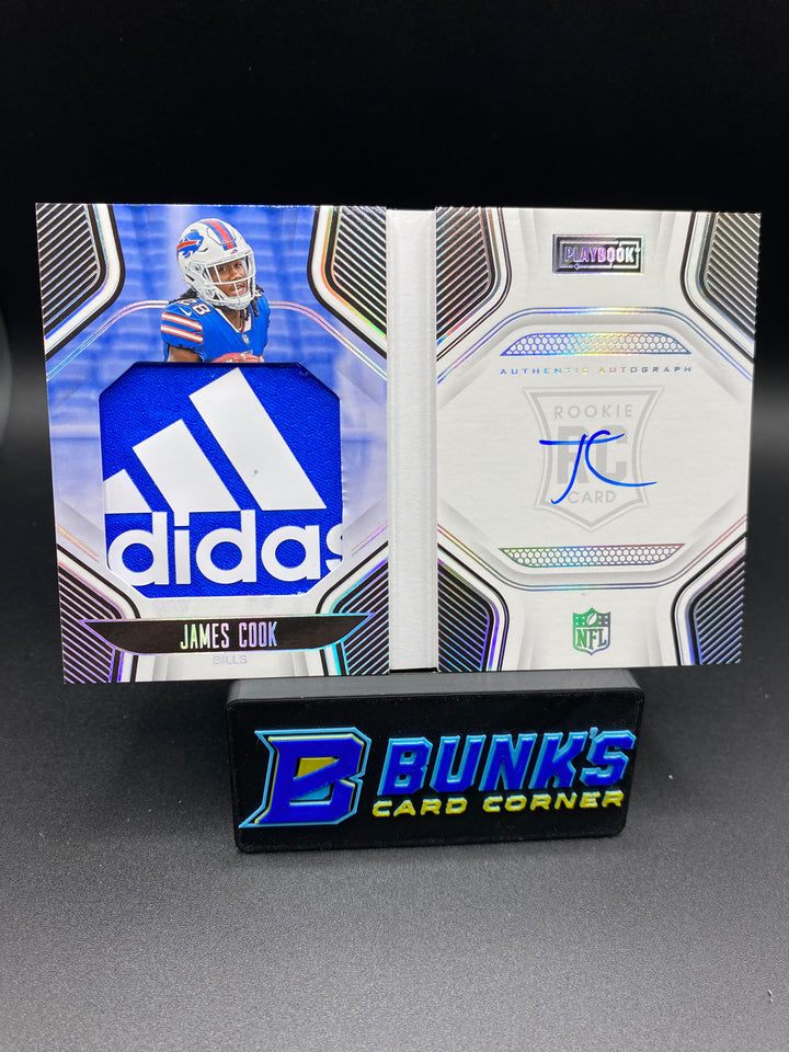 2022 James Cook Rookies Playbook Jersey Auto. 3/5