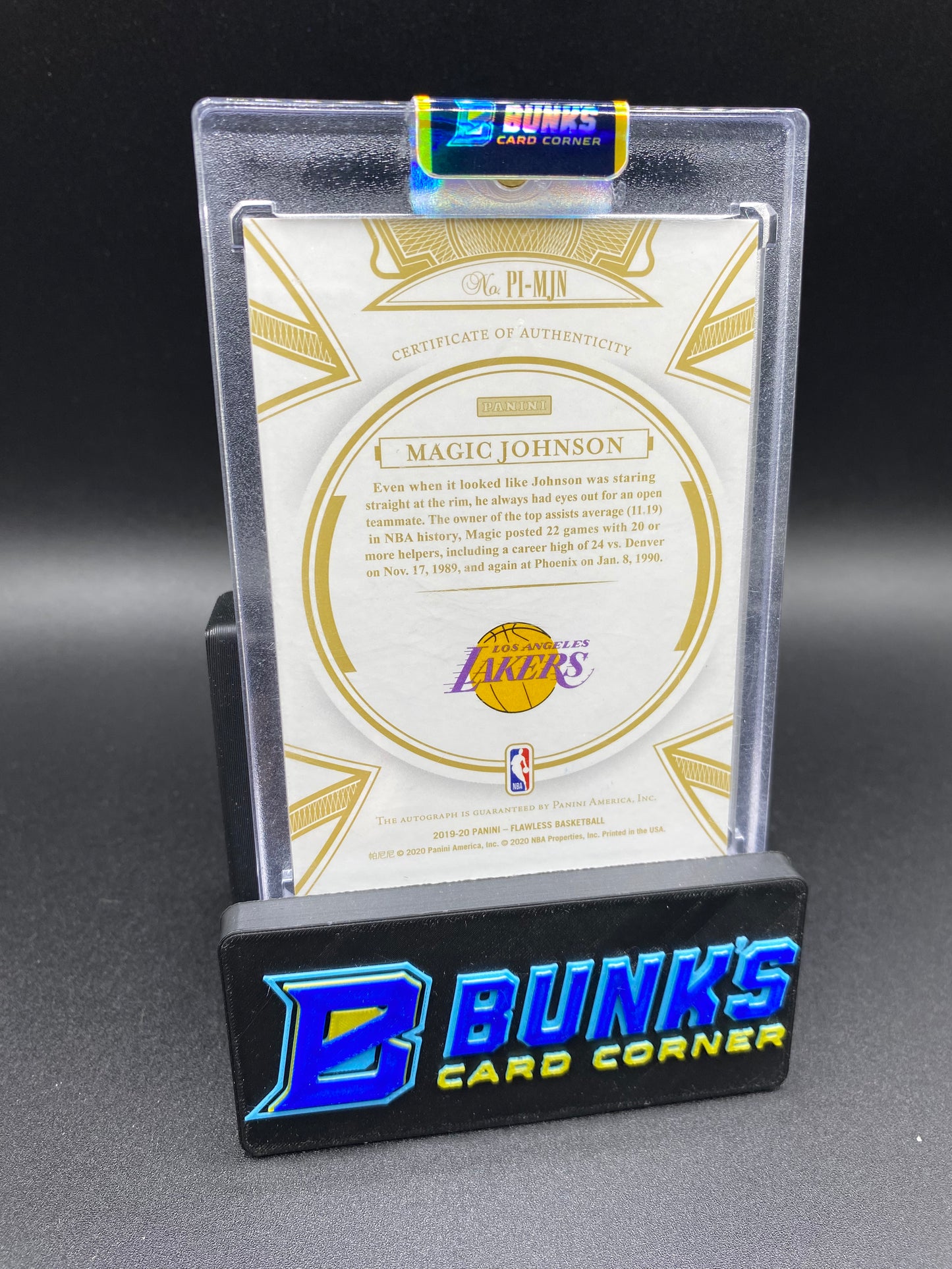 2019-20 Magic Johnson Flawless Premium Ink Auto. 2/3