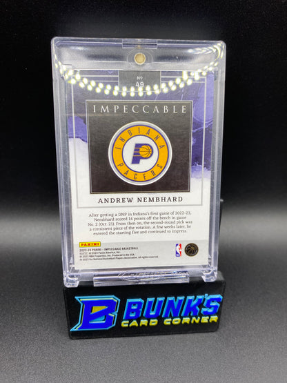 2022-23 Andrew Nembhard .999 Fine Silver 4/8