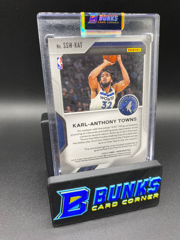 2021 Karl-Anthony Towns Sensational Patch Silver Prizm