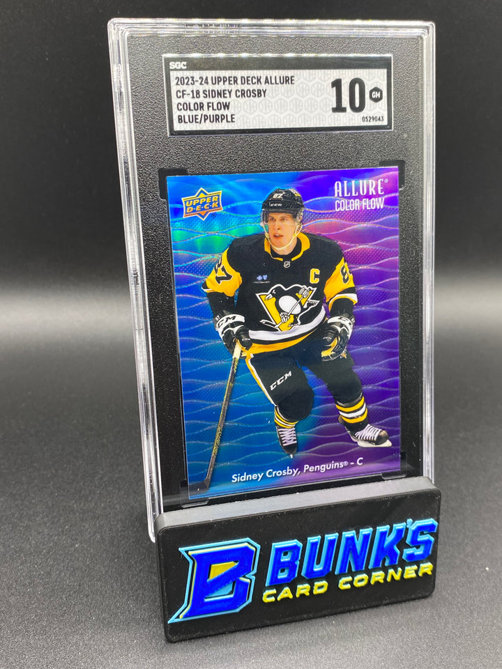 2023-24 Sidney Crosby Color Flow Blue/Purple SGC 10