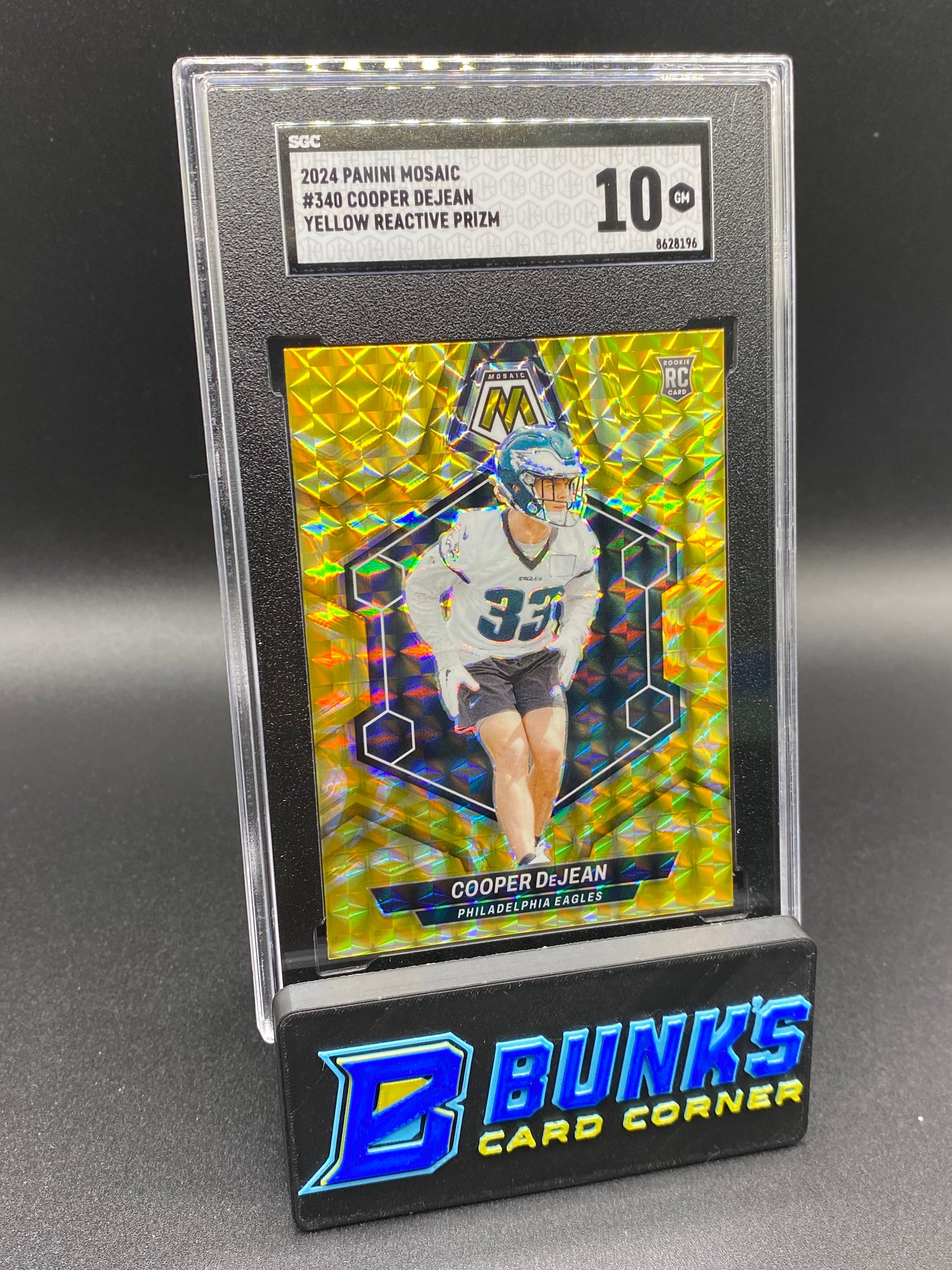 2024 Cooper DeJean Yellow Reactive Prizm SGC 10