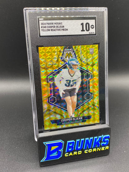 2024 Cooper DeJean Yellow Reactive Prizm SGC 10