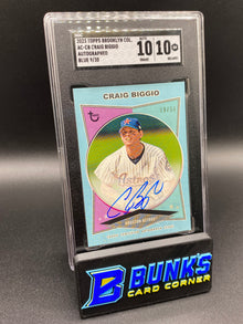 2023 Craig Biggio Auto. Blue 9/30 SGC 10/10