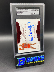 2018-19 Bill Cartwright Premium Ink Ruby 14/15 SGC Auto 10