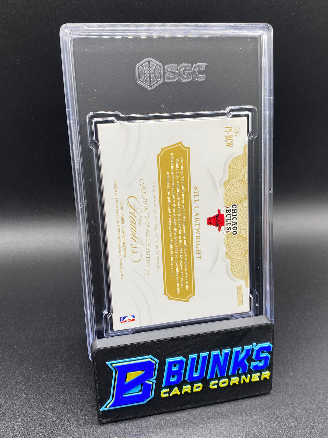 2018-19 Bill Cartwright Premium Ink Ruby 14/15 SGC Auto 10