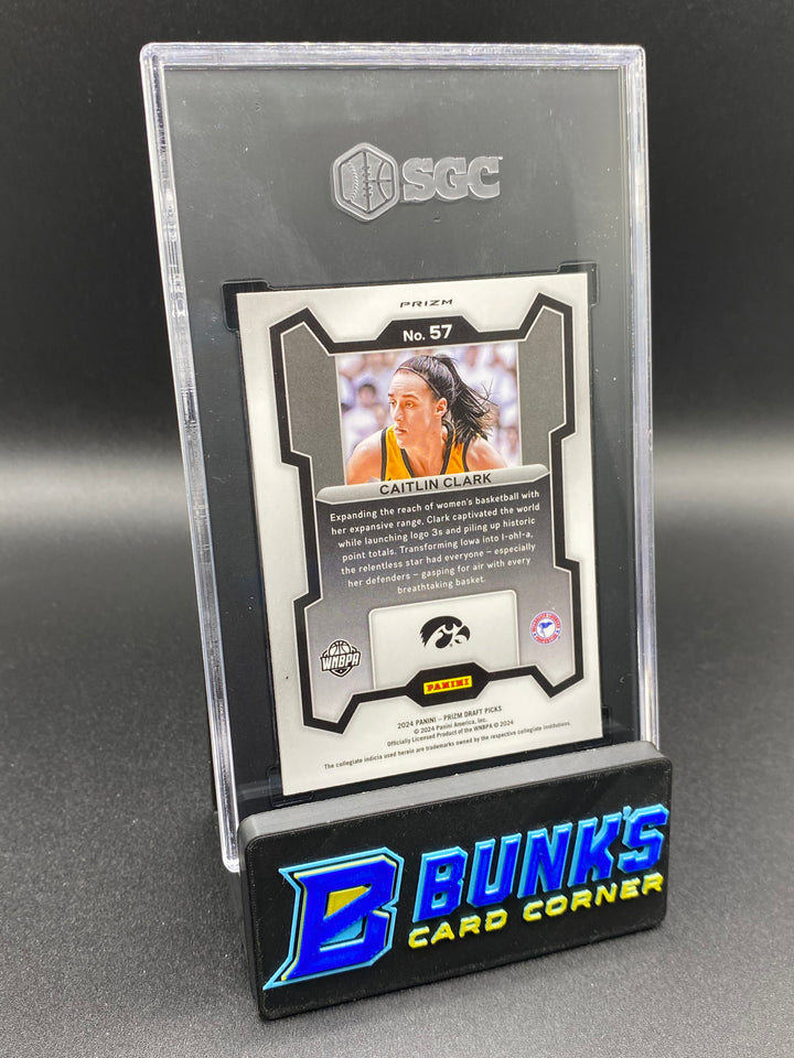 2024-25 Caitlin Clark Purple Wave Prizm SGC 10