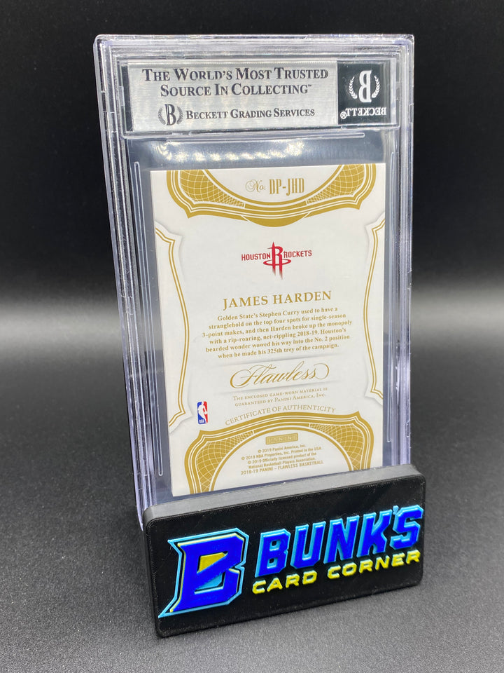 2018-19 James Harden Dual Patches Green Beckett 9